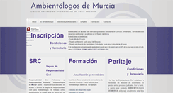 Desktop Screenshot of ambientologosmurcia.org